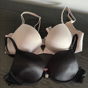 Victoria’s Secret push-up bra  Black and Cream Women's Bra Set